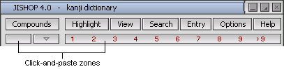 top of the main window click-and-paste